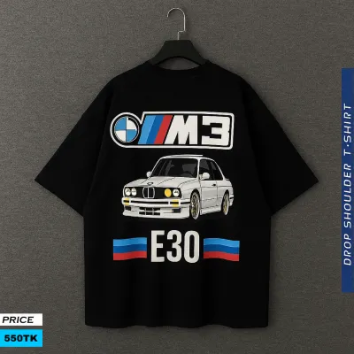 PREMIUM CLASSY BMW DROP SHOLDER T SHIRT